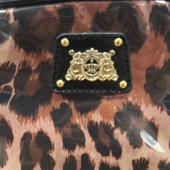 JUICY COUTURE animal Print Makeup Case/ Travel Bag / Toiletries - Picture 2 of 11